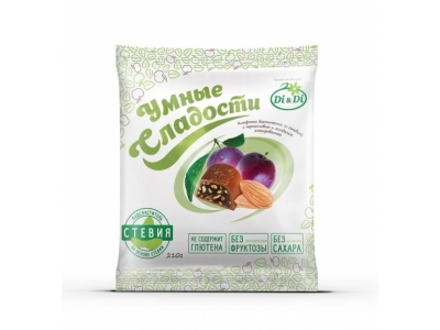 Конфеты Di&Di, Умные сладости чернослив-миндаль со стевией 210 г 1-00158511_1