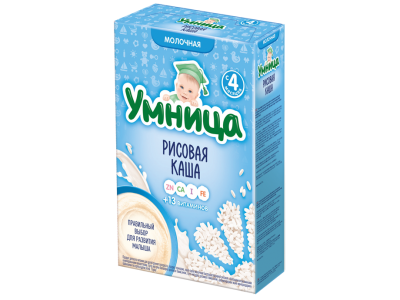 Каша Умница, молочная Рисовая 200 г 1-00119924_1