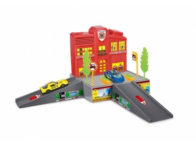 Набор игровой Dave Toy, Пожарная станция с 1 машинкой 1-00156771_1