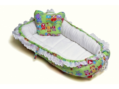 Гнездышко Радость для новорожденного, беби-кокон Нарядные совушки 1-00159376_1