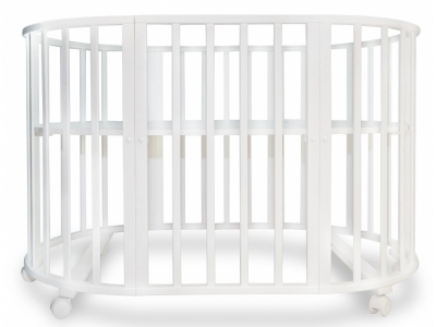 Кроватка-трансформер Valle Patrisia 5 в 1, овальная, без маятника 1-00157713_1