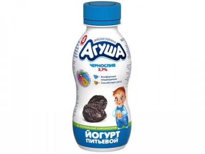 Йогурт Агуша питьевой чернослив  200 г 1-00000278_1