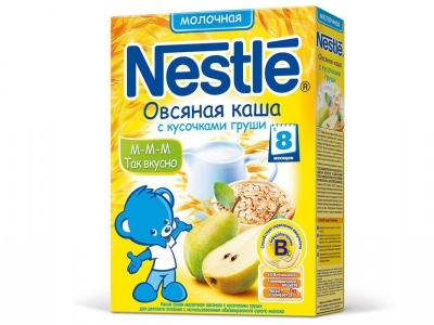 Каша Nestle, молочная овсяная с грушей 250 г 1-00000508_1