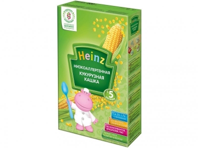 Каша Heinz, безмолочная кукурузная низкоаллергенная 200 г 1-00000896_1