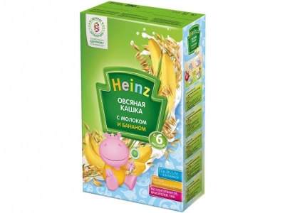 Каша Heinz, молочная овсяная с бананом 250 г 1-00000899_1