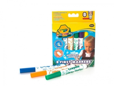 Фломастеры Crayola, для малышей смывающиеся 8 цв. 1-00082479_1