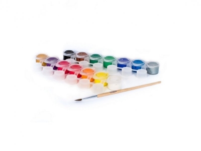 Набор Crayola, темперных красок 14 цветов и кисточка 1-00082497_1