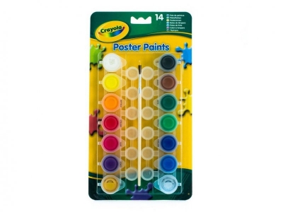 Набор Crayola, темперных красок 14 цветов и кисточка 1-00082497_2