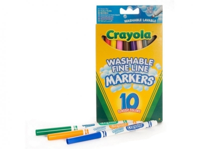 Фломастеры Crayola, тонкие смываемые 10 цв. 1-00082491_1