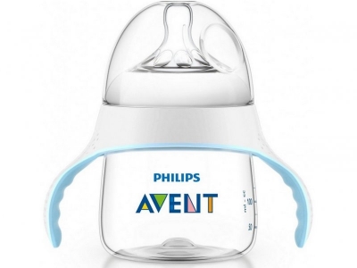 Бутылочка Philips Avent серии Natural (набор: ручки, крышка, соска) 4 мес+, 150 мл 1-00085653_1