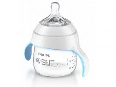 Бутылочка Philips Avent серии Natural (набор: ручки, крышка, соска) 4 мес+, 150 мл 1-00085653_2