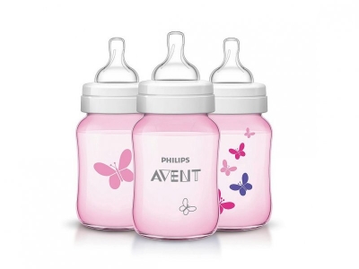 Бутылочка Philips Avent Classic Бабочка SCF-573/13 полипропилен 260 мл 1-00085656_1