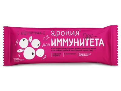Батончик Леовит, БиоИнновации Арония для иммунитета, 25 г 1-00145002_1