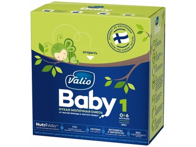 Смесь Valio Baby 1 NutriValio сухая молочная начальная адаптированная, 350 г 1-00147593_1