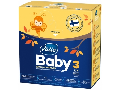 Молочко Valio Baby 3 NutriValio сухое детское, 350 г 1-00147595_1