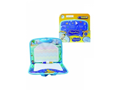Коврик 1Toy AquaArt для рисования, с водяным маркером, разноцветный в чемоданчике 30*23 см 1-00154271_1