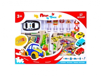 Игра настольная UF, Пазл трек: Город (Полиция) 1-00080831_1