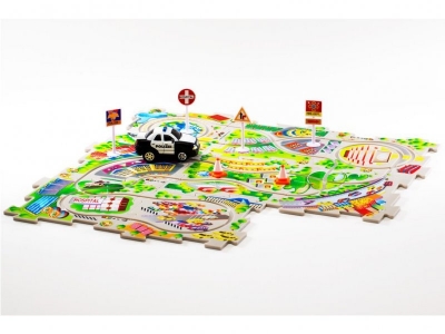 Игра настольная UF, Пазл трек: Город (Полиция) 1-00080831_2