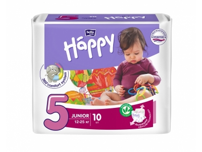 Подгузники Bella Baby Happy Junior, 12-25 кг 10 шт. 1-00051820