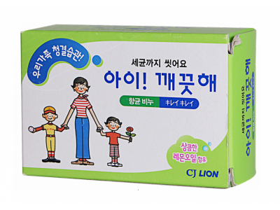 Мыло CJ Lion Ai-Kekute антибактериальное Лимонное масло, для всей семьи, 100 г 1-00145091_1