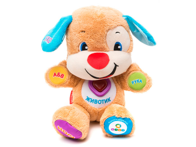 Игрушка Fisher Price, Смейся и учись. Ученый щенок с технологией Smart Stages 1-00162446_1