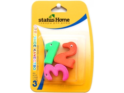 Набор StatusHome №8: ластики Веселые цифры 1, 2, 3 1-00162578_1