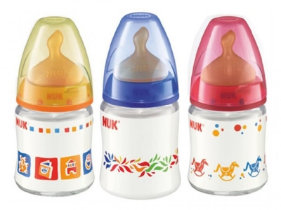 Бутылочка Nuk First Choice пласт. разноцв.150мл + соска с вент. из лат. д/молока 1-00000529_1