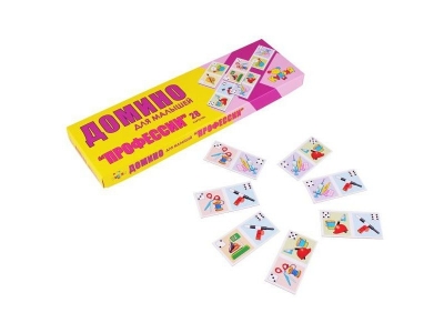 Игра настольная Домино Профессии, для малышей 1-00003450_1
