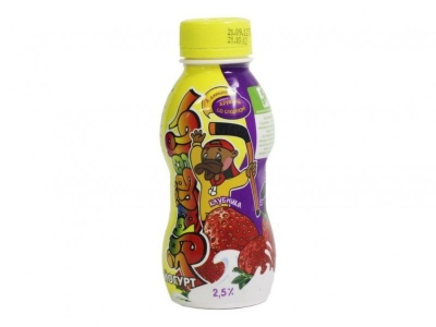 Йогурт Здрайверы клубника 2,5% 200 г 1-00003782_1