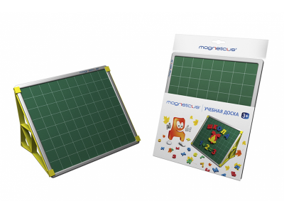 Доска Magneticus, магнитная двусторонняя, Учебная + 2 ножки-подставки 1-00147811_1