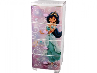 Комод Disney, 4 ящика плетеный Жасмин 1-00076030_1