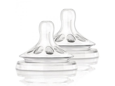 Соска Philips Avent Natural, SCF656/27 силик. д/густых жидк. от 6 мес., 2 шт. 1-00078401_1
