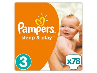 Подгузники Pampers Sleep & Play Midi, 5-9 кг, 78 шт. 1-00151812_1