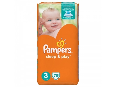 Подгузники Pampers Sleep & Play Midi, 5-9 кг, 78 шт. 1-00151812_2