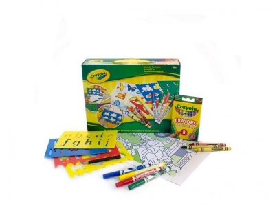 Набор Crayola, трафаретов с карандашами, альбомом и ковриком 1-00082505_1