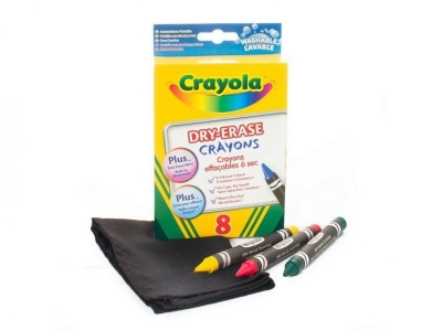 Мелки Crayola, восковые легко стираемые 8 цв. 1-00082512_1
