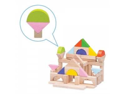 Игрушка из дерева WonderWorld, Конструктор Блоки 50 1-00144097_2