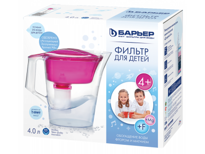 Фильтр-кувшин Барьер, Для детей для очистки воды, 4 л 1-00152243_2
