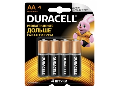 Батарейки алкалиновые Duracell LR6 АА 4 шт. 1-00000134_1