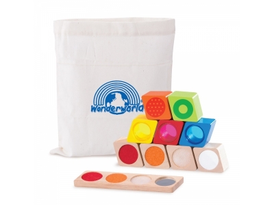 Игрушка из дерева WonderWorld, Кубики Сенсорные блоки 1-00144096_1