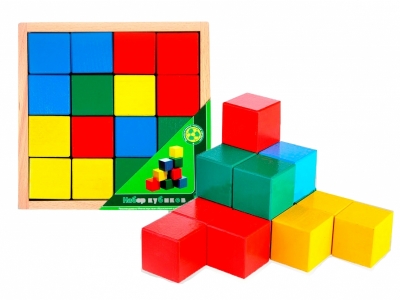 Игрушка из дерева Престиж, Кубики цветные 16 эл. 1-00144164_2