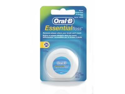 Зубная нить Oral-B EssentialFloss невощеная, 50 м 100151834