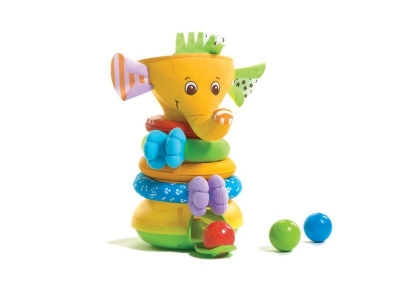 Игрушка развивающая Tiny Love, Пирамидка муз. с шариками, Слоник 1-00083034_1