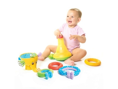 Игрушка развивающая Tiny Love, Пирамидка муз. с шариками, Слоник 1-00083034_2