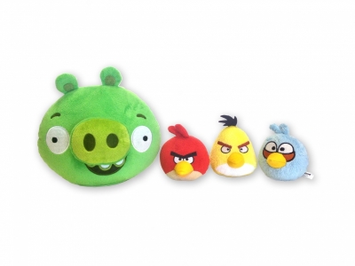 Игрушка интерактивная Angry Birds, Chericole Свинка с 3 птичками 1-00147927_2