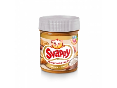 Паста Svappy арахисовая с миндалем и кокосом 150 г 1-00148062_1