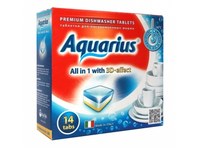 Таблетки для посудомоечной машины Aquarius All in 1 (mini), 14 шт. 1-00144235_1