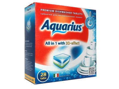 Таблетки для посудомоечной машины Aquarius All in 1 (midi), 28 шт. 1-00144236_1