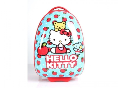 Чемодан Disney, Hello Kitty детский пластиковый яблоки/горошек 1-00079689_1