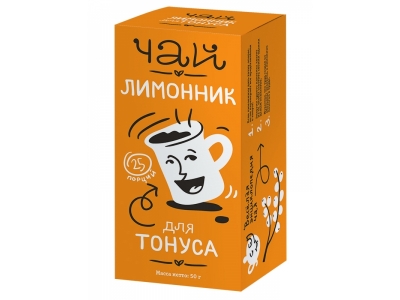 Чай Леовит, Лимонник для тонуса, 25 пак.*2 г, 50 г 1-00145014_1